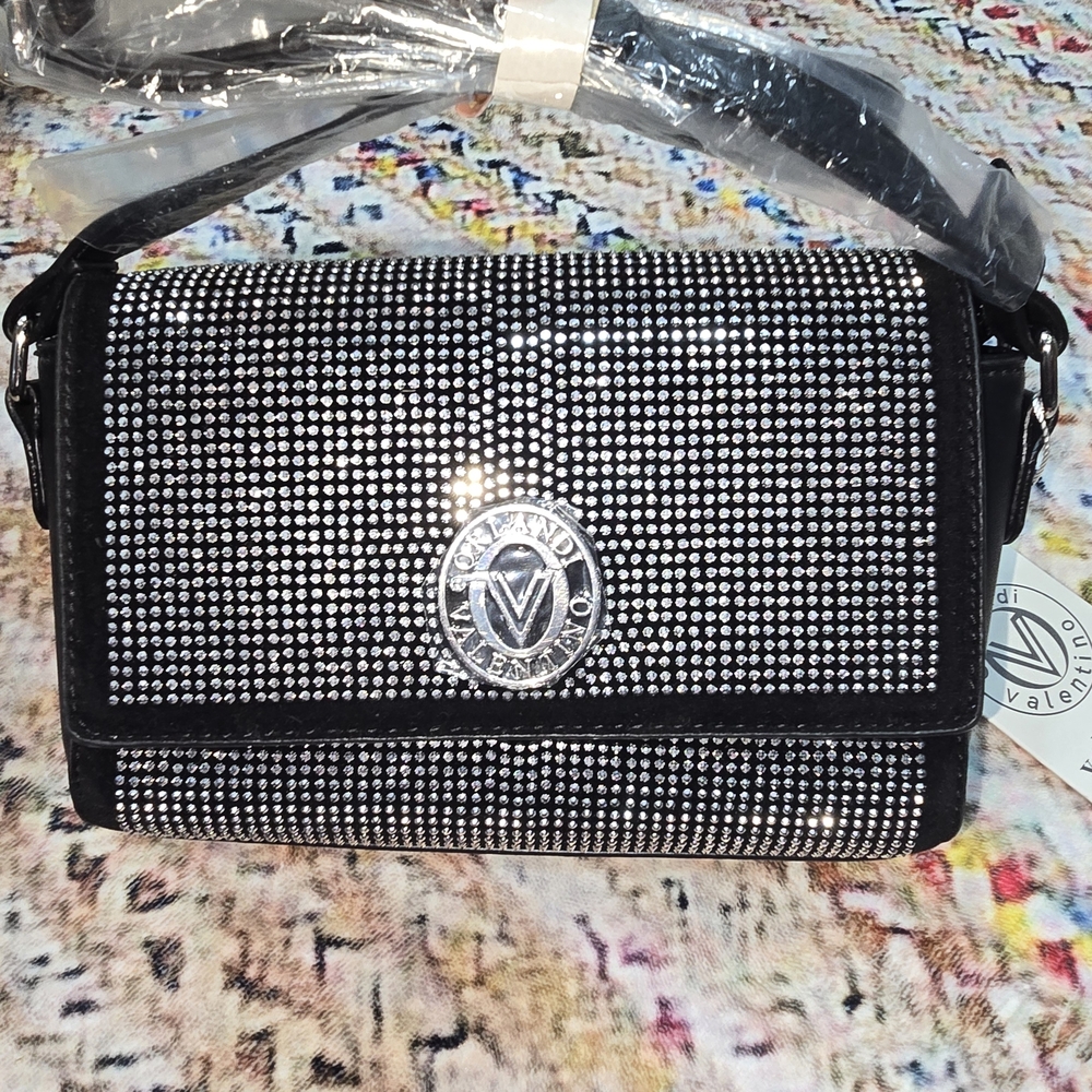 Valentino Orlandi Black and Silver Women's Bag
